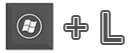 windows key and letter L 